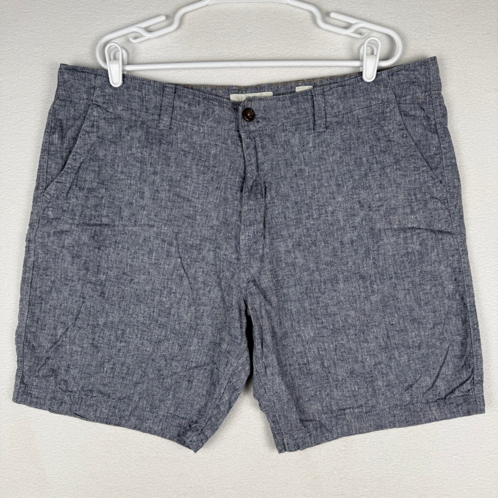Lucky Brand‎ Mens 40 Saturday Stretch Linen Blend Shorts Drawstring 7MD2182